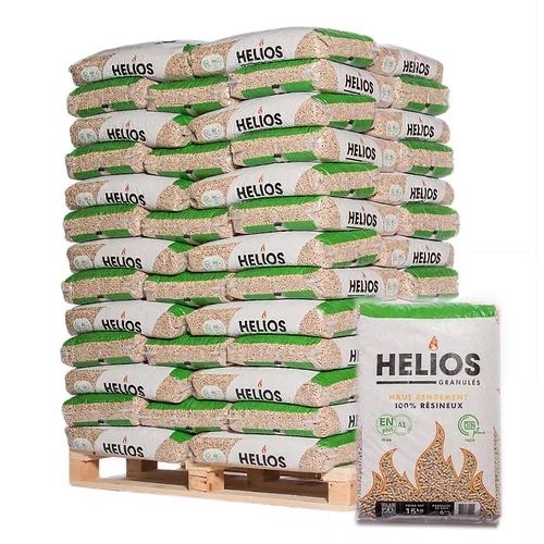 HELIOS Premium Pellets – Palette 65 Säcke à 15 kg (975 kg)