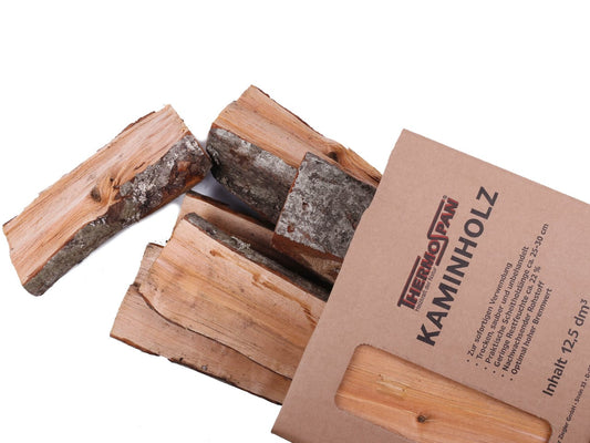 Thermospan® Kaminholz – Palette mit 72 Netzen à 12,5 dm³
